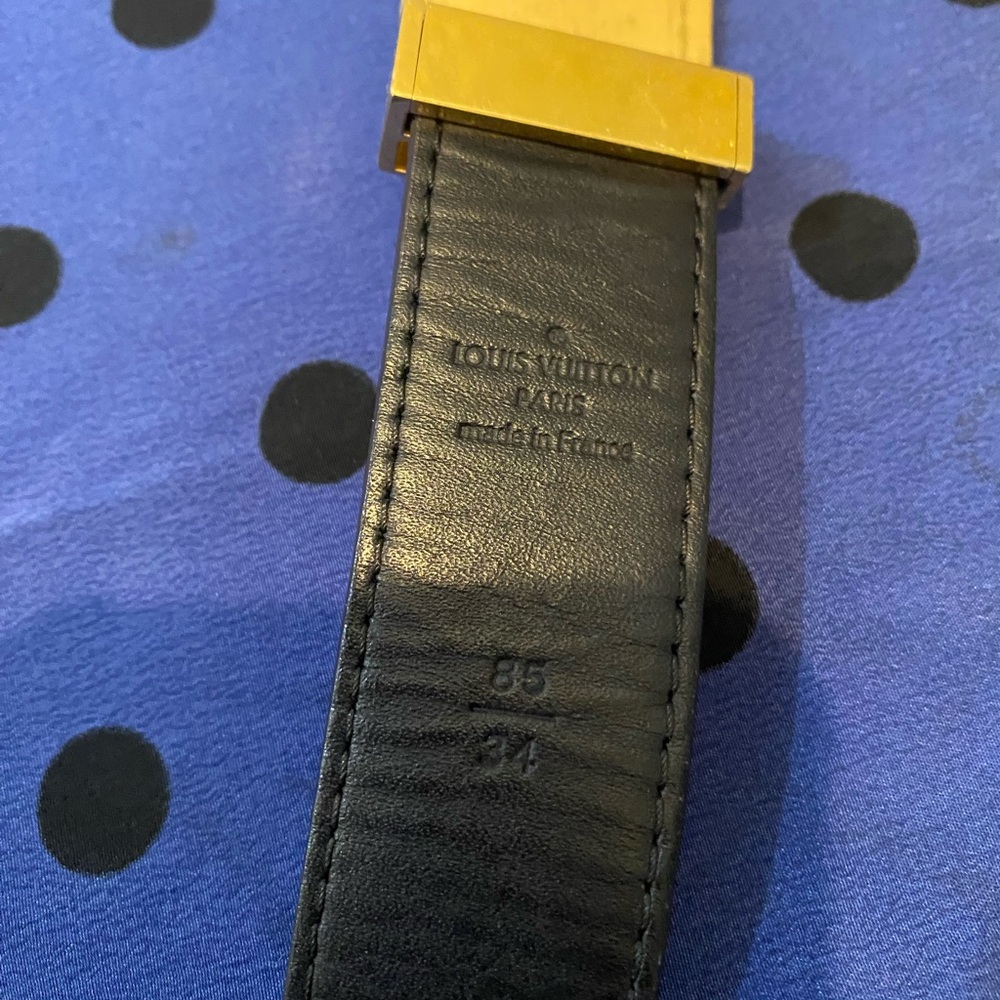 LV vintage DAMIER monogram adjustable belt in very good condition. 85/34 Length - Picture 4 of 4